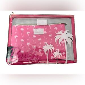 Impressions  Barbie Malibu Pink Palm Tree Cosmetic Bag Set